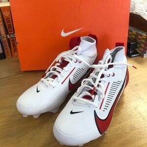 Nike Vapor Edge Pro 360 2 TB Red and White Soccer Cleats